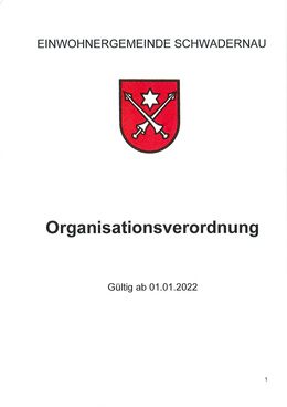 Organisationsverordnung Organisationsverordnung